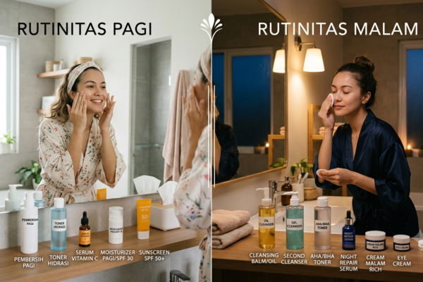 Rutinitas Skincare Pagi & Malam untuk Kulit Sehat: Panduan yang Tepat Setiap Hari